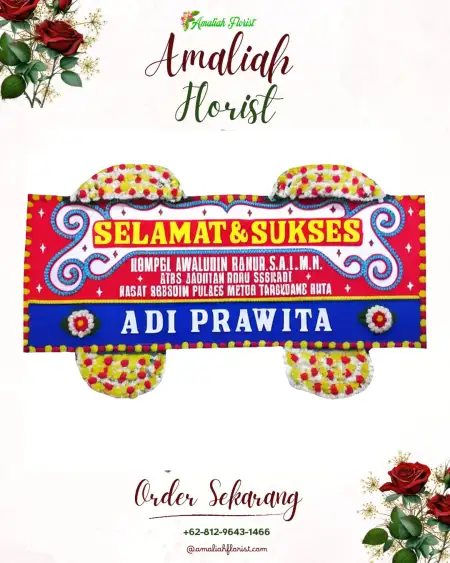Papan Bunga Ucapan Selamat Sriti